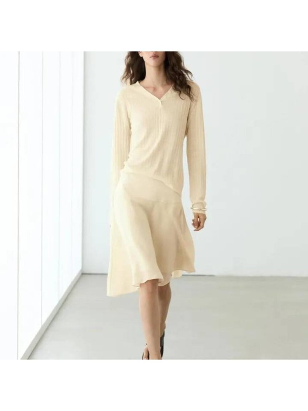 Massimo Dutti Women SILK Skirt Midi asymmetric EU 36 US 4 5299/508 NWT